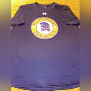 Northeast Generals Under Armour Size Large Dark Blue T-Shirt